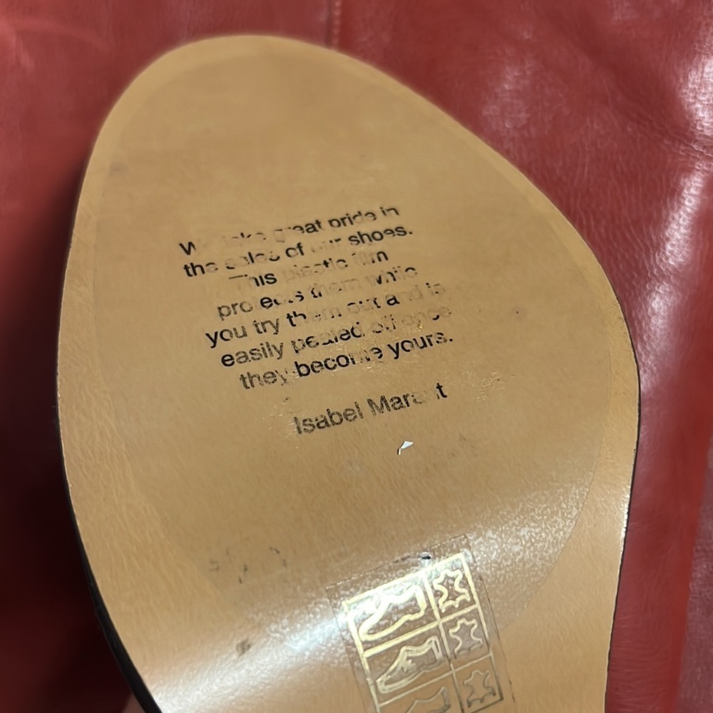 Isabel Marant LELIA LEATHER KNEE BOOTS US 8.5/Euro 39 - Picture 6 of 10